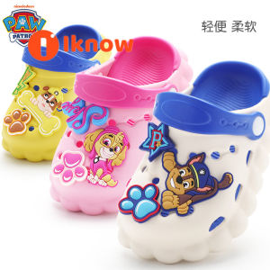 ฉันรู้ว่าพาวตระเวนเด็กน่ารักสวนรองเท้าการ์ตูนรองเท้าแตะสไลด์อุดตันเด็กรองเท้าแตะชายหาดไล่ล่าSkye