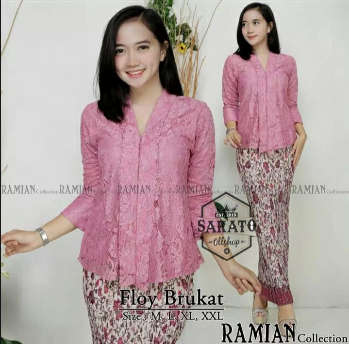 Setelan Kebaya Brokat dan Rok Rp Lazada