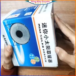 Máy sưởi ấm mini - Heater Fan 360 độ loại to 4 inch - Quạt sưởi để bàn mini dùng điện 220v