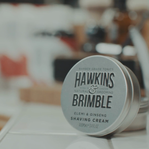 Hawkins & Brimble Shaving Essentials - Shaving Cream 100ml After Shave Balm 125ml Shaving Brush