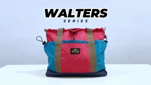 Tas 2 in 1 Totebag & Slingbag Tas Selempang Untuk Cowok dan Cewek ATVA Walters Series Black