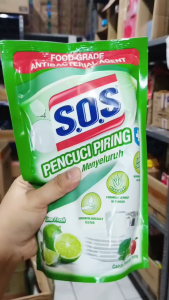 SOS Sabun Cuci Piring Refil 575ml - Food Grade Antibacterial