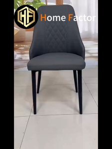 👍Dining Chair(Free Delivery&Install)Type 606H Soft Dining Chair Simple Leather Backrest Chair High Back Chair