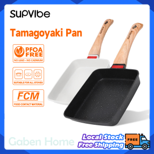SUPVIBE Japanese Tamagoyaki Pan Non-Stick Omelettes Egg Roll Pan Square Breakfast Cookware Pan 玉子烧锅