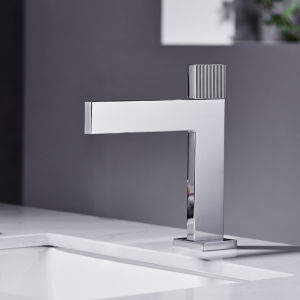 AIM Chrome Modern Single Hole Brass Basin Faucet Bathroom Sink Mixer Tap