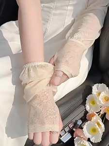 Găng Tay Ren Chống Nắng Lụa Băng Siêu Mát Lace - 100style
