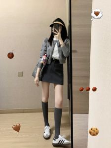 Gray Embroider Knitting Cardigan Female 2024 Spring and Autumn New Arrival Silm Easiest for Match Thin Sweater Coat Short Tops