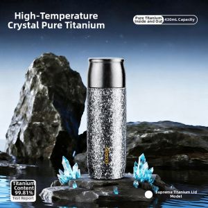 GIANXI | High-Quality Portable Titanium Insulated Travel Mug with Tea Infuser