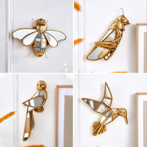 1 Vàng Động Vật Nhựa Treo Tường Sáng Tạo Nhà Trang Trí Tiệc Phong Cách Retro Nhà Thủ Công