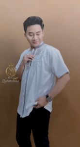 Baju Koko Putih Bordir Anyaman Lengan Pendek Pria Dewasa terbaru 2024 & Baju Lebaran Kekinian Toyobo