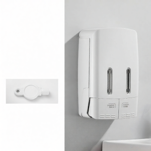 CUNGSA | Wall-mounted Dual Head Shower & Shampoo Dispenser Press Bottle No-drill