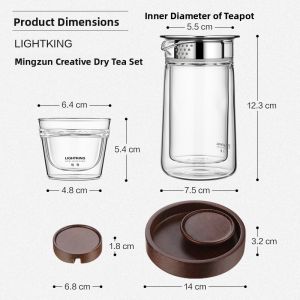 Kamjove | Tea Water Separation Glass Tea Set