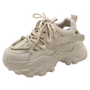 LANKAMO | Womens Dad Shoes Thick Sole Summer New Style Casual Small Foot Illusory Sports Shoes Mesh Upper Versatile Comfortable Rubber Sole