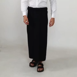 BARU! SARUNG MOTIF BHS - SARUNG TENUN ANDZAH - SARUNG SANTRI 2026 - TUMPAL HITAM