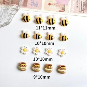 20PCS Phụ Kiện Trang Trí Móng Tay Hình Ong Mật Hoạt Hình Bằng Nhựa Resin 3D Dễ Thương Hoa Trang Trí Móng Nghệ Thuật Acrylic Phụ Kiện Làm Móng Tự Làm