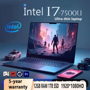 【5-Year-Warranty 】2025 Laptop Computer Windows 11 Notebook 14.1" Intel Core i7 7500U 12GB 512GB SSD 1920*1080 Resolution Office Study PC computer