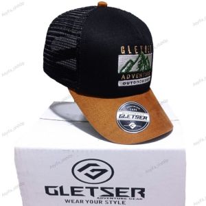topi pria wanita gletser/trucker hat