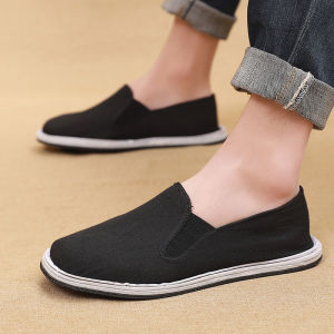 Old Beijing Canvas Shoes Mens Low-Top Slip-On Breathable Driving Shoes Versatile Casual Work Shoes Spring Summer Collection