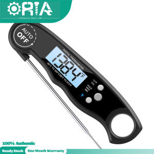 Nhiệt Kế Thịt Kỹ Thuật Số ORIA Nhiệt Kế Nấu Ăn Đọc Tức Thì Không Thấm Nước Được Nâng Cấp Với Hiệu Chỉnh Ánh Sáng Trở Lại Đầu Dò Nhanh Cho Nhà Bếp BBQ Thực Phẩm Nướng Tự Động Bật/Tắt