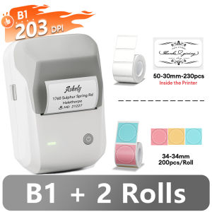 Niimbot | Niimbot B1 Máy In Nhiệt Mini Không Dây Bluetooth Máy Dán Nhãn Di Động 20-50 Mm Giấy Dính Cho Quần Áo Mã Vạch