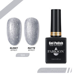 Parkson Dark Grey Matte Color Series Gel Nail Polish Winter Long Lasting Full Coverage Manicure Soak Off Nails Art Gel Varnish