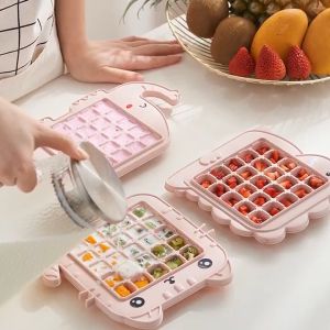 Khay Đá Cao Cấp Hình Thú Cho Bé (25 Viên) - Khay Làm Đá Kem Chất Liệu Silicon An Toàn