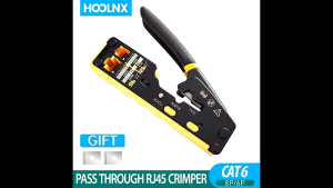 Crimping Tool RJ45 Crimp Tool Pass PortableThrough Crimper Cutter Modular Connector Ethernet All-in-one Wire Tool