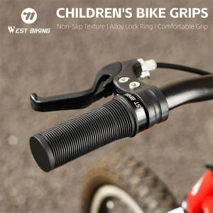WEST BIKING Childrens Bike Grips TPR Anti-slip Shock Absorption Kids Bike Handlebar Cover 22.2mm Standard Diameter MTB Grips