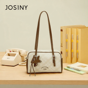 Josiny | Túi Xách Boston Đa Năng Retro Thời Trang Đơn Giản Caro