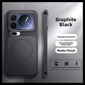 DAIMANG | Full Coverage Anti-Shock Anti-Fingerprint Magnetic Phone Case for Xiaomi 17 Pro Max Black
