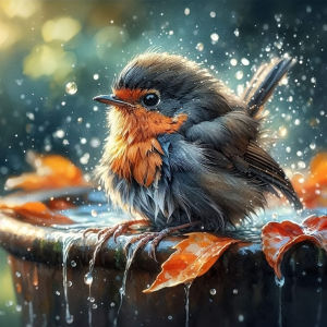 Huacan New Arrival 2026 Diamond Painting Bird Animal Diamond Mosaic Art Complete Kit Wall Decor