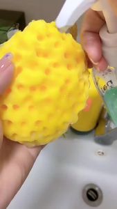 1pcs Natural Seaweed Bath Sponge with Honeycomb Texture Gentle Exfoliating Body Scrub for All Skin Types No Electricity Needed