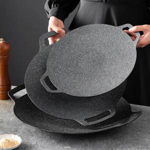 Besee | Round Outdoor BBQ Pan  Griddle Pan