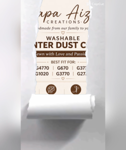 WASHABLE PRINTER DUST COBER FOR HP 415 315 Protection from Dust