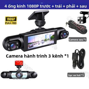 360 °   Camera Hành Trình Ô Tô 1080P HD Ghi Hình 3/4 Camera (trước Trái Phải Sau) Tích Hợp Cảm Biến G Hỗ Trợ Quay Đêm Dành Cho Xe Hơi