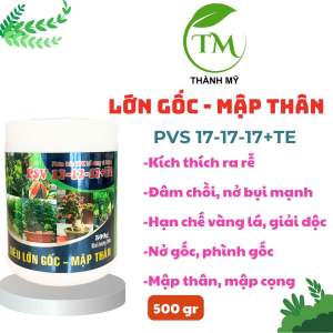 Phân bón siêu nở gốc mập thân PSV 17-17-17+TE chuyên dùng cho hoa kiểng mai vàng.