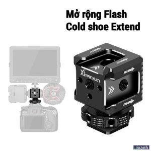 Bộ mở rộng extend coldshoe hotshoe bộ chia hotshoe hot su nối dài hotshoe coldshoe chân đèn flash voice monitor đèn