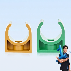 RIIFO | Decorative Universal Cold and Hot Water Pipe Fittings Plastic Clamps