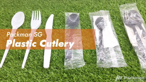 Disposable Plastic Cutlery Set Black Spoon Fork Knife Single Use for Restaurants Catering and Parties