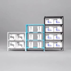 【500KG Load】【Adjustable】5/4Tier Metal Boltless Rack Shelf Multipurpose Iron Shelves Tiered Iron Warehouse Rack Office Rack Kitchen Bookshelf Home kitchen Warehouse Store Storage Rack