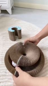 Magic Organ Cat Scratching Board Cat Toy With Bell / 魔法风琴猫抓板猫玩具带铃铛 / Magic Organ Berkualiti Scratcher Kebosanan Kucing