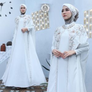 BAJU KAFTAN NABILA SATU SET TERABRU SUPER MEWAH ELEGAN- KAFTA NABILA LEBRAN 2023 - KAFTAN PESTA HARGA PROMO