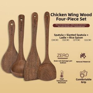 Nonstick Cookware Wooden Cooking Utensils