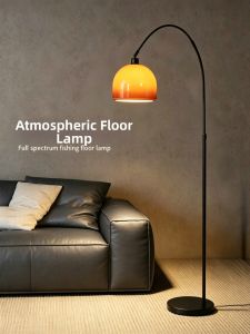 YUANSHENGDA | Living Room and Bedroom Modern Style Retro Fishing Floor Lamp