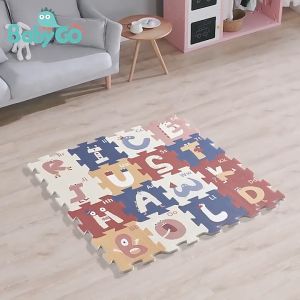 แผ่นรองคลานเด็ก 6 แผ่น แผ่นกันลื่นเด็ก เสื่อรองคลาน แผ่นโฟมรองคลานหนาพิเศษ แผ่นโฟมปูพื้น จิ๊กซอว์ปูพื้น