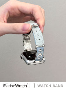 iSeriseWatch | Apple Watch Band Metal Leather 41mm