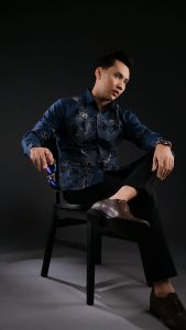 Handara Batik Premium Pria Lengan Panjang Slim Fit Furing - Medallion Aegean