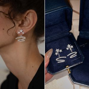 CAFFTI | Pure 999 Silver Unique Star Earrings