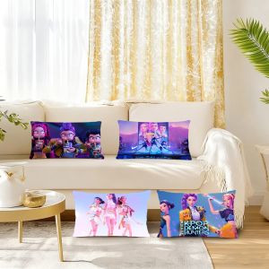 Hasbro | Cartoon K-Kpop D-Demon H-Hunters HZB cushion cover Rectangle Pillow Case Printing Bedside Sofa Room Home Decoration Pillowcase