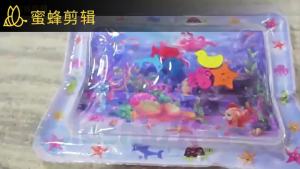 Baby Inflatable Water Play Mat Tummy Time Activity Pad Summer Water Play Mat PVC Early Learning Crawling Exercise Mat for Baby